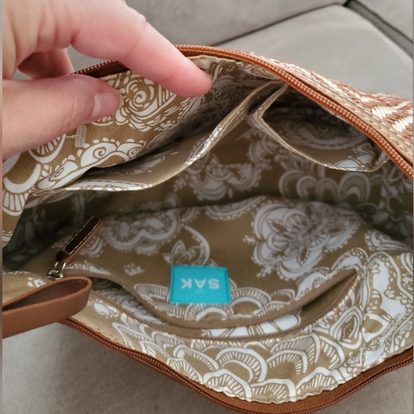 The SAK woven straw shoulder purse - Picture 13 of 13